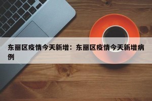 东丽区疫情今天新增：东丽区疫情今天新增病例