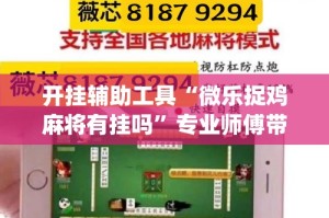 开挂辅助工具“微乐捉鸡麻将有挂吗”专业师傅带你一起了解(确实有挂