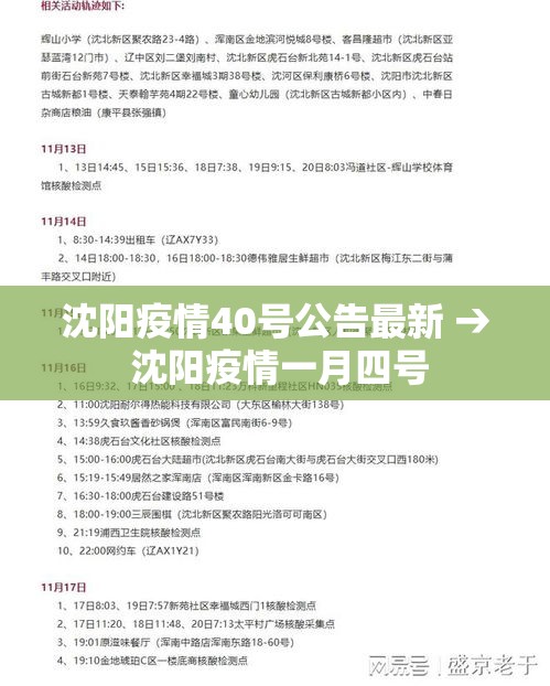 沈阳疫情40号公告最新 → 沈阳疫情一月四号