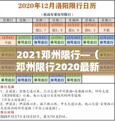 2021邓州限行—(邓州限行2020最新通知) 2021邓州限行—(邓州限行2020最新通知)
