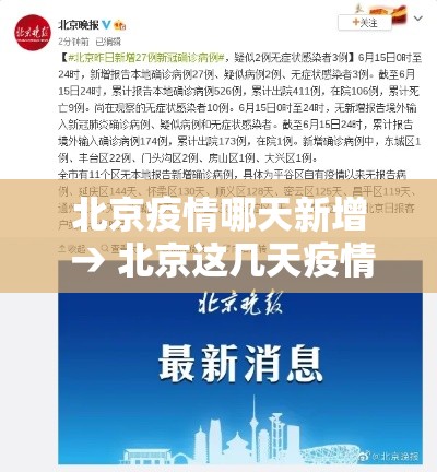 北京疫情哪天新增 → 北京这几天疫情新增人数