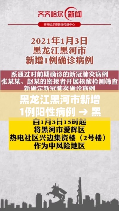 黑龙江黑河市新增1例阳性病例 → 黑龙江黑河市新型冠状病毒最新消息