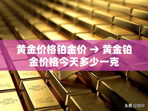 黄金价格铂金价 → 黄金铂金价格今天多少一克