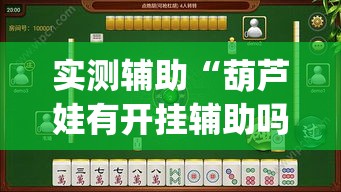 实测辅助“葫芦娃有开挂辅助吗”(作弊)辅助透视教程