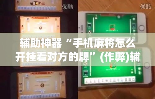 辅助神器“手机麻将怎么开挂看对方的牌”(作弊)辅助透视教程