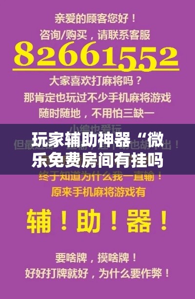 玩家辅助神器“微乐免费房间有挂吗”科技辅助神器手机版