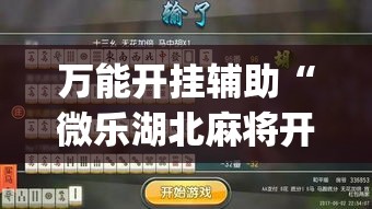 万能开挂辅助“微乐湖北麻将开挂神器”(作弊)辅助透视教程