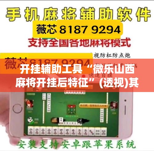 开挂辅助工具“微乐山西麻将开挂后特征”(透视)其实确实有挂
