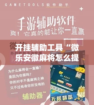 开挂辅助工具“微乐安徽麻将怎么提高胜率	”专业师傅带你一起了解(确实有挂