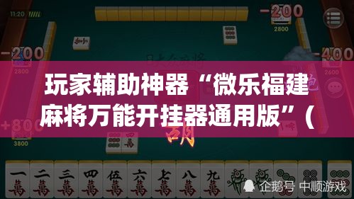 玩家辅助神器“微乐福建麻将万能开挂器通用版	”(作弊)辅助透视教程