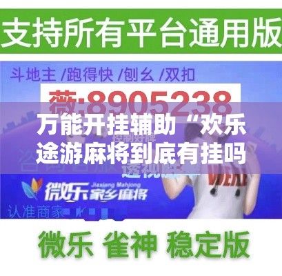 万能开挂辅助“欢乐途游麻将到底有挂吗”分享用挂教程