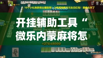 开挂辅助工具“微乐内蒙麻将怎么赢”(作弊)辅助透视教程