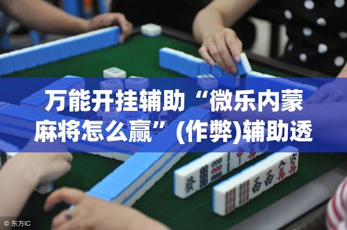 万能开挂辅助“微乐内蒙麻将怎么赢”(作弊)辅助透视教程