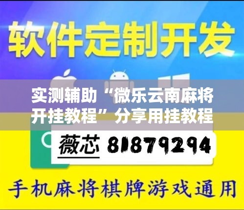 实测辅助“微乐云南麻将开挂教程	”分享用挂教程