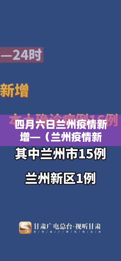 四月六日兰州疫情新增—(兰州疫情新增4例) 四月六日兰州疫情新增—(兰州疫情新增4例)