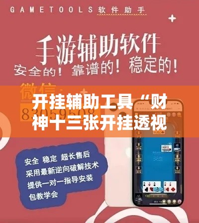 开挂辅助工具“财神十三张开挂透视软件”科技辅助神器手机版