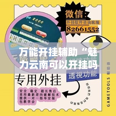万能开挂辅助“魅力云南可以开挂吗有挂”专业师傅带你一起了解(确实有挂