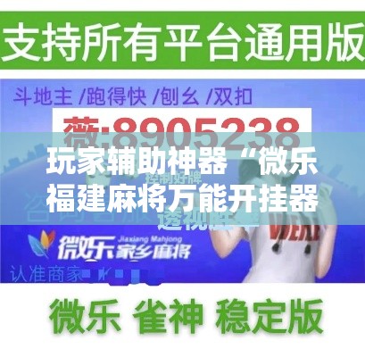 玩家辅助神器“微乐福建麻将万能开挂器通用版	”科技辅助神器手机版